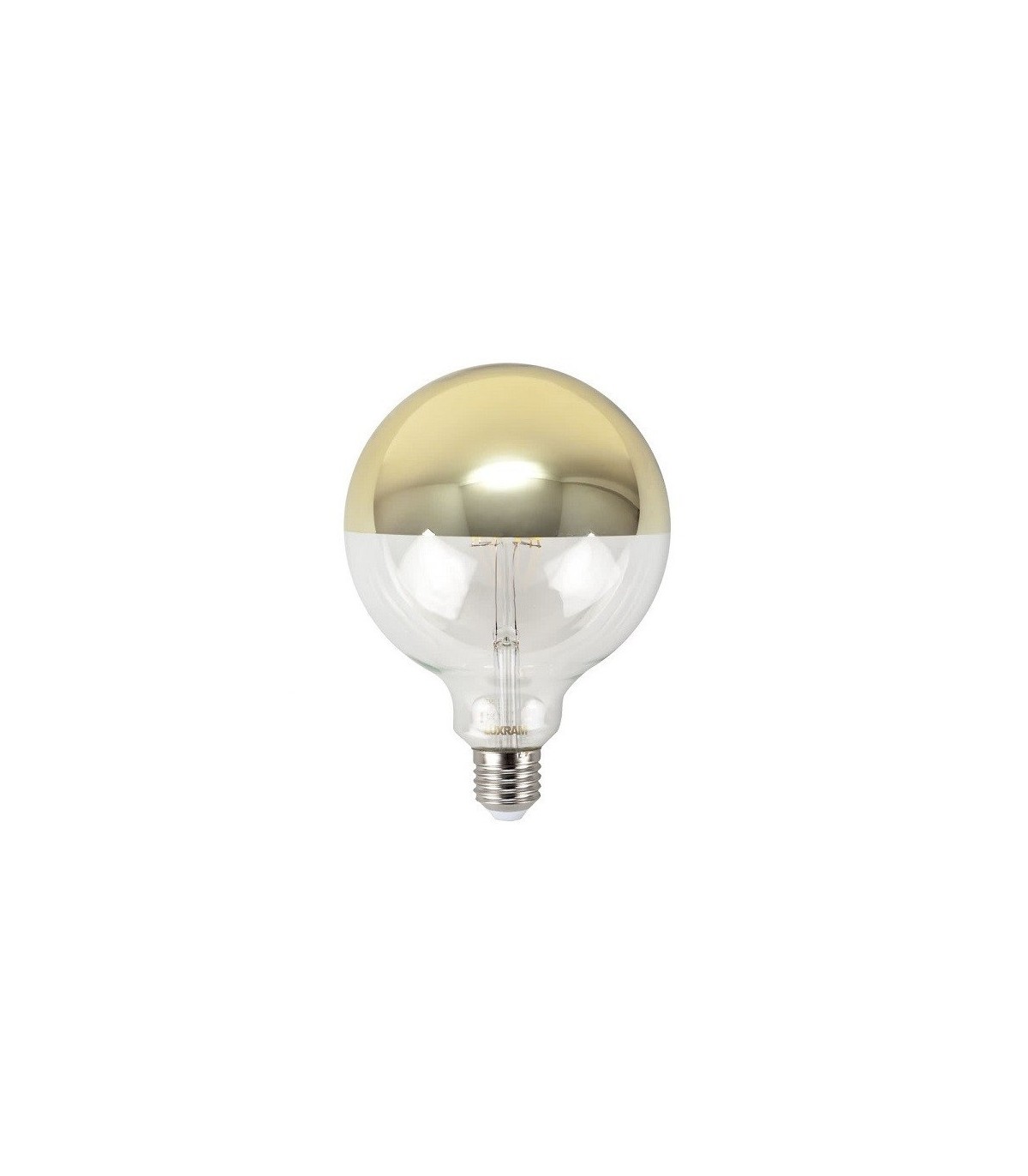Bombilla LED decorativa 8W 700Lm 360º E27 3000K ORO Regulable.