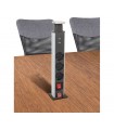Torre Retráctil 3 Tomas Schuko 2 USB 2.4A 1.5m con interruptor
