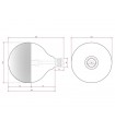 Bombilla LED decorativa 8W 700Lm 360º E27 3000K ORO Regulable.