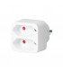 Ladrón Doble Salida Plano 2.5A 250V