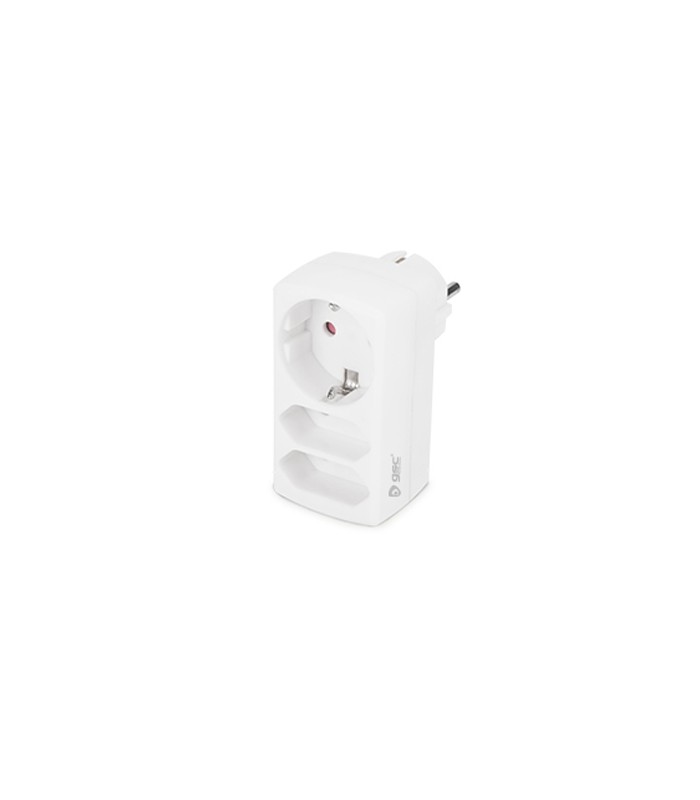 Ladrón Triple Schuko 1x16A 2x10A 250V