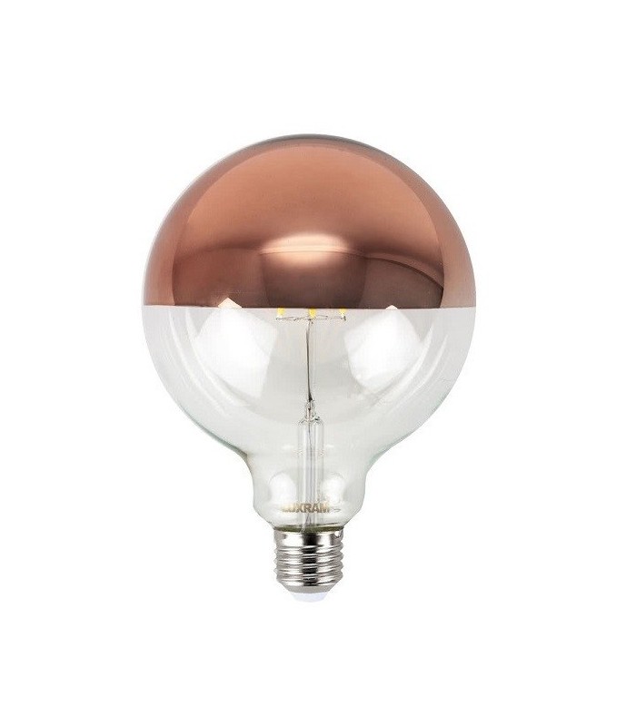 Bombilla LED decorativa 8W 700Lm 360º E27 3000K ORO ROSA Regulable.