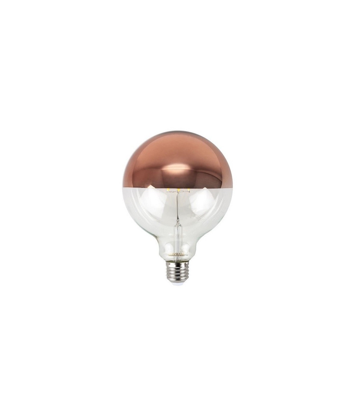 Bombilla LED decorativa 8W 700Lm 360º E27 3000K ORO ROSA Regulable.