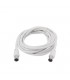 Cable Prolongador Coaxial Macho-Hembra Blanco 2.5m