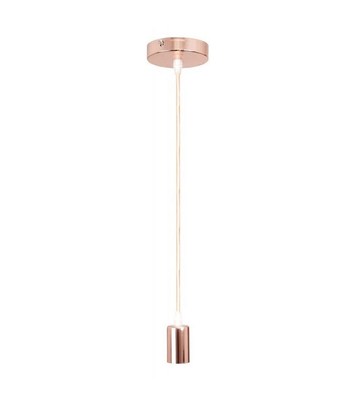 Portalámparas colgante 1xE27 1M ORO ROSA SENSATION