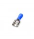 Enchufable Hembra Plano 7,4/2,5mm Azul 50 uds.