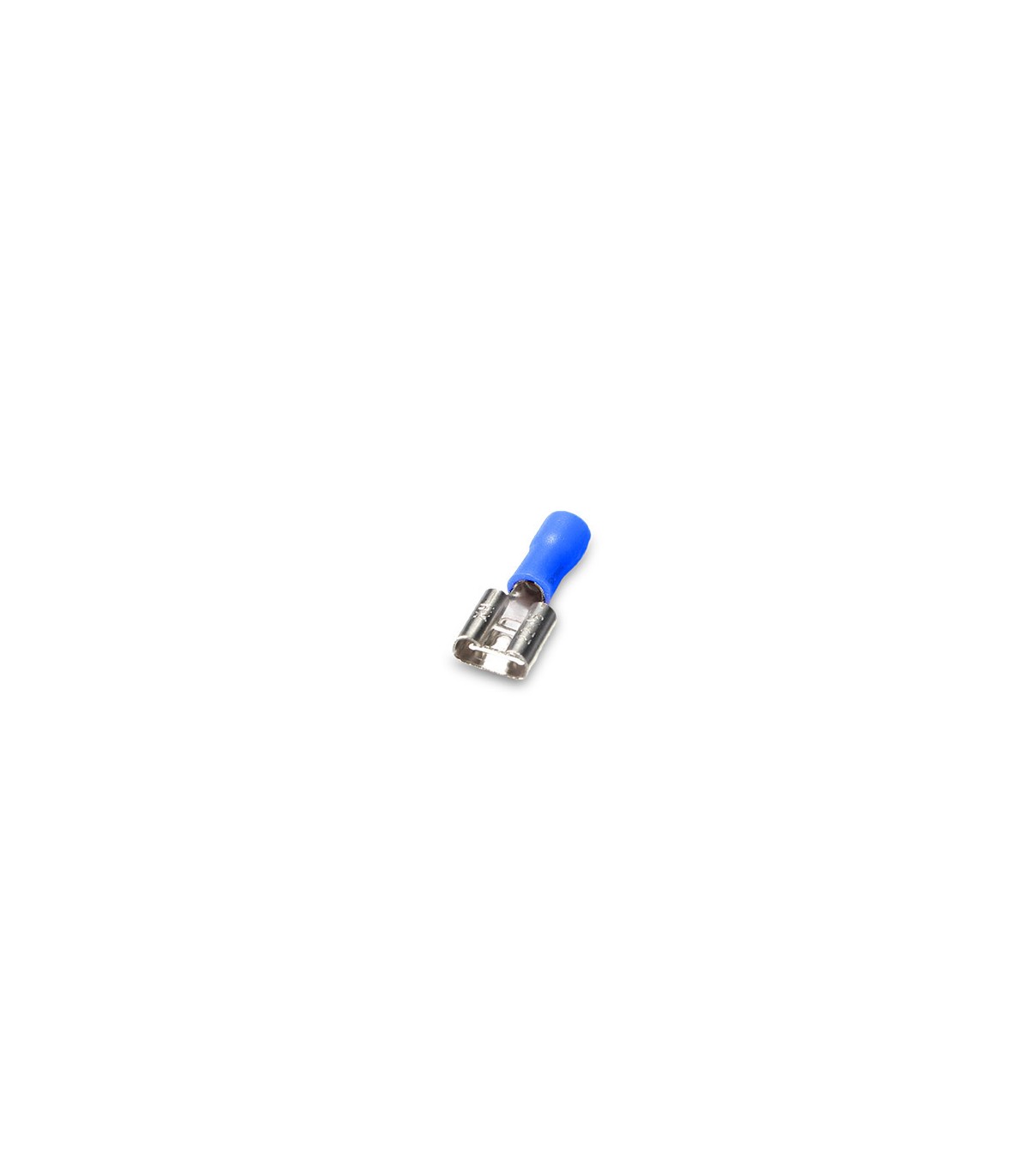 Enchufable Hembra Plano 7,4/2,5mm Azul 50 uds.