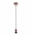 Portalámparas Colgante Vintage 1xE27 1.4m Cobre Tripoli
