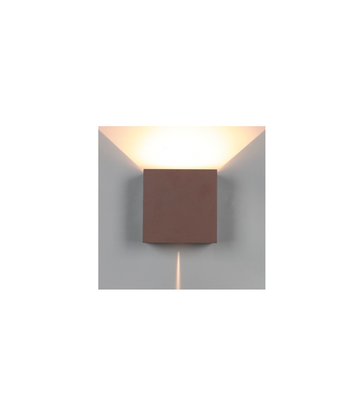 Aplique Exterior Davos Corten 12W 1100Lm 3000K