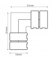 Conector L Tira LED 10Mm 12V/24V Monocolor