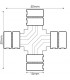Conector X Tira LED 10Mm 12V/24V Monocolor