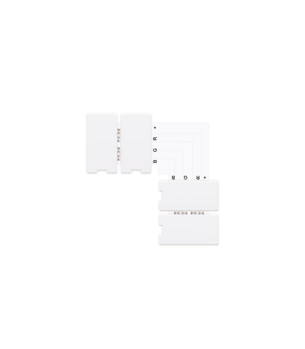 Conector L Tira LED 10Mm 12V/24V RGB