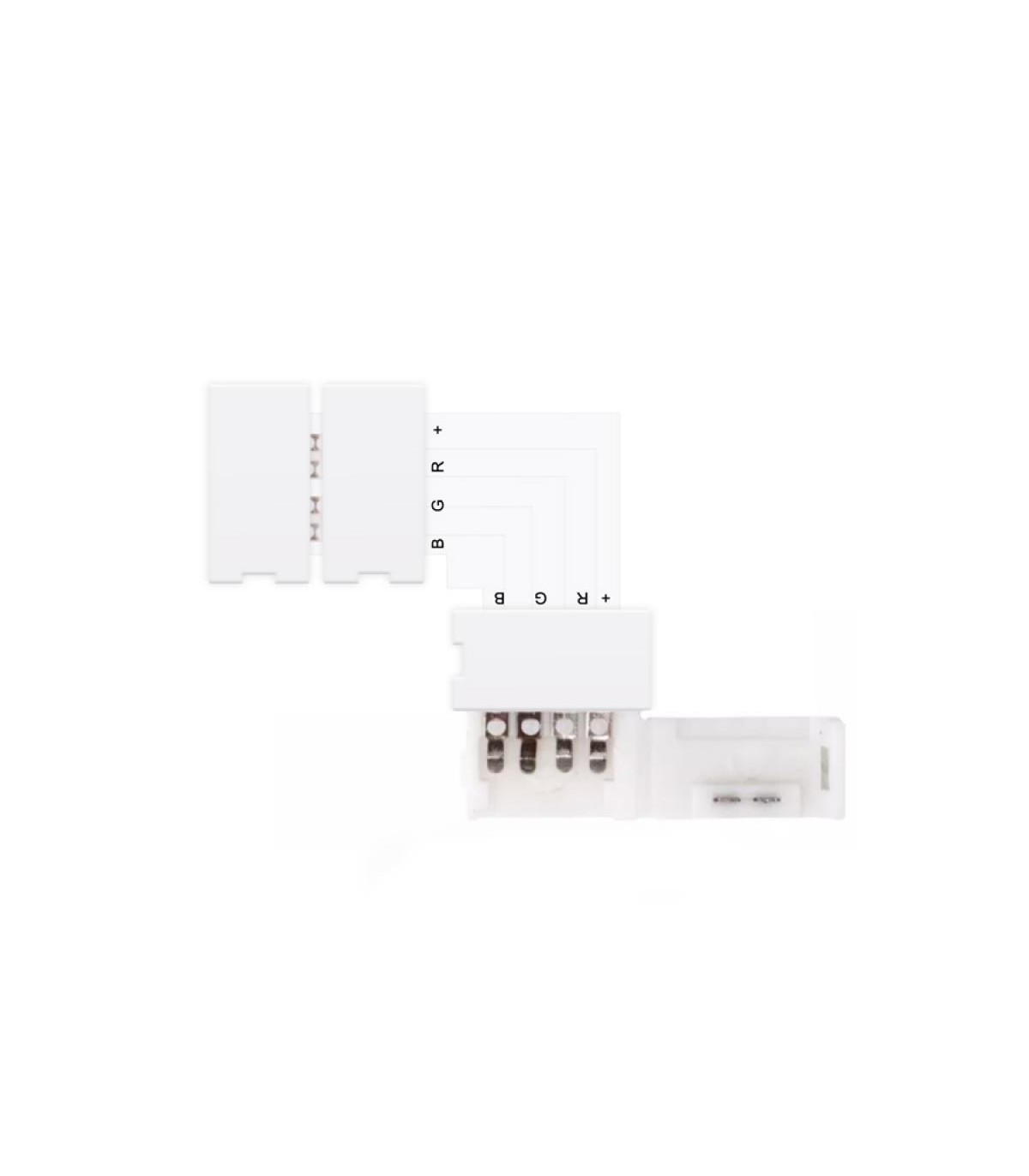 Conector L Tira LED 10Mm 12V/24V RGB