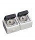 Base Schuko Doble Estanca 16A IP44