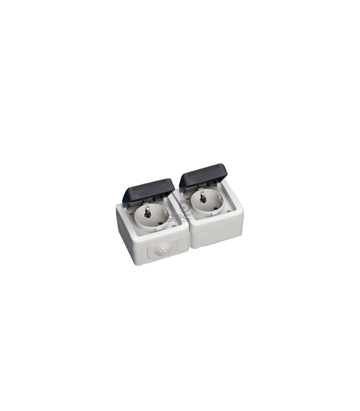 Base Schuko Doble Estanca 16A IP44