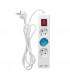 Base Múltiple 3T + 2USB + Interruptor (3x1.5mm) 1.4m