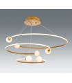 Lámpara Colgante Loop 75W 5200Lm Oro CCT