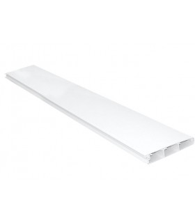 Canal de Zócalo PVC 110x20mm Blanco Serie10 -Metro-