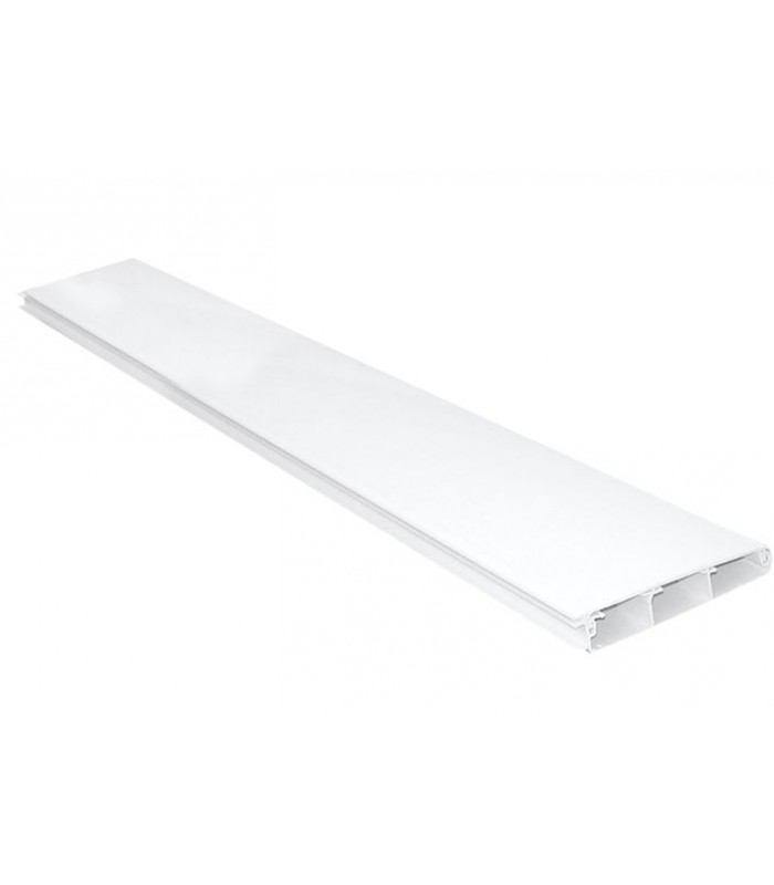 Canal de Zócalo PVC 110x20mm Blanco Serie10 -Metro-