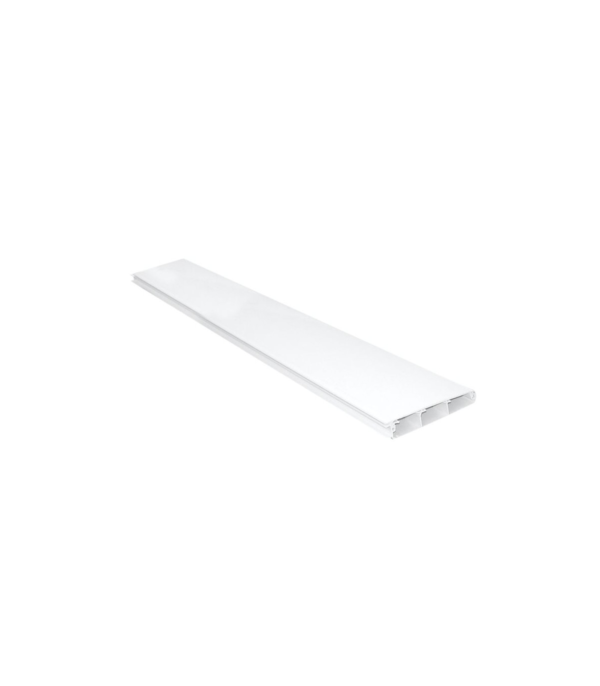 Canal de Zócalo PVC 110x20mm Blanco Serie10 -Metro-