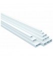 Minicanal 32x12.5mm Blanco Adhesiva 2 Compartimentos Metro