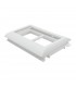 Doble Adaptador Q45 con Tapa L75 Serie 10 Blanco