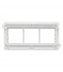 Triple Adaptador Q45 con Tapa L75 Serie 10 Blanco