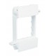 Tapa para Adaptador Modular Q45 Canal L75 Intermedio Serie 10 Blanco