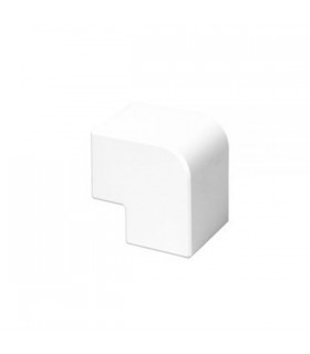 Ángulo Plano PVC para Canal 80x60 Blanco