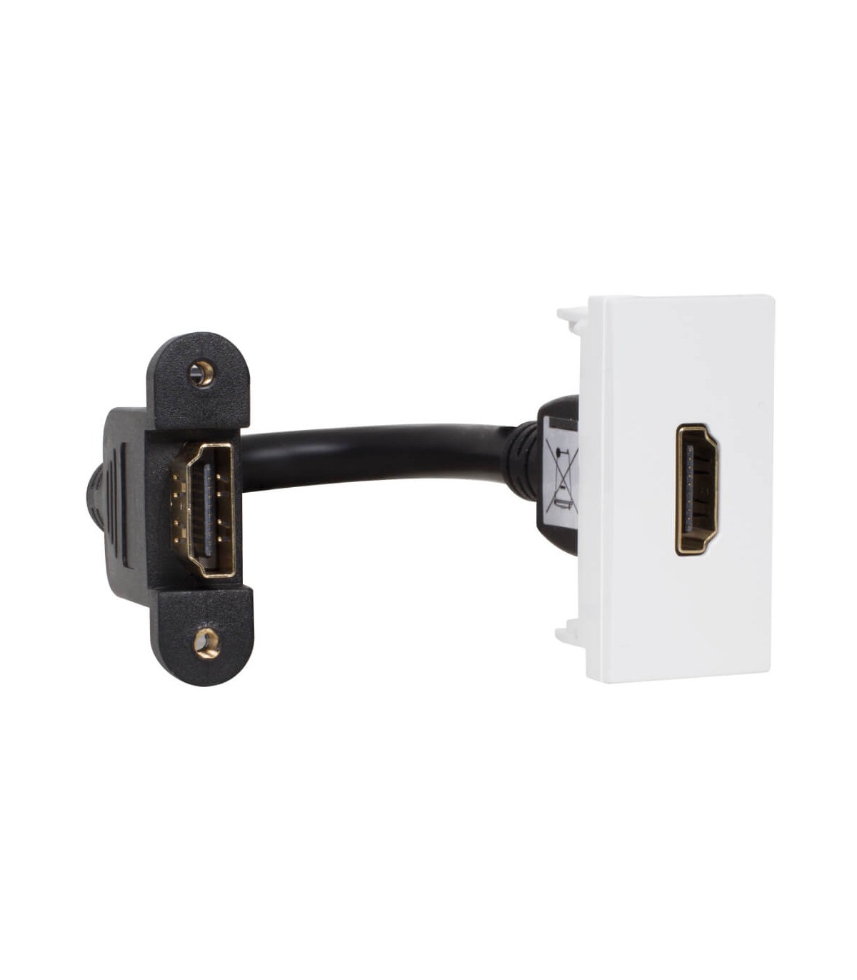 Toma HDMI con Conexión Tornillo 1 Módulo Blanco Q45
