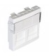 Tapa Doble Toma RJ45 2 Salidas Blanco Q45