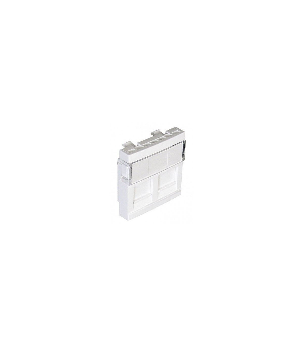 Tapa Doble Toma RJ45 2 Salidas Blanco Q45