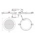 Downlight LED 20W 1.800Lm 120° IP20 Plata.
