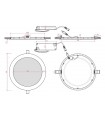 Downlight LED 20W 1.800Lm 120° IP20 Plata.