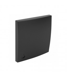 Tecla Pulsador Luz Negro Mate Logus 90