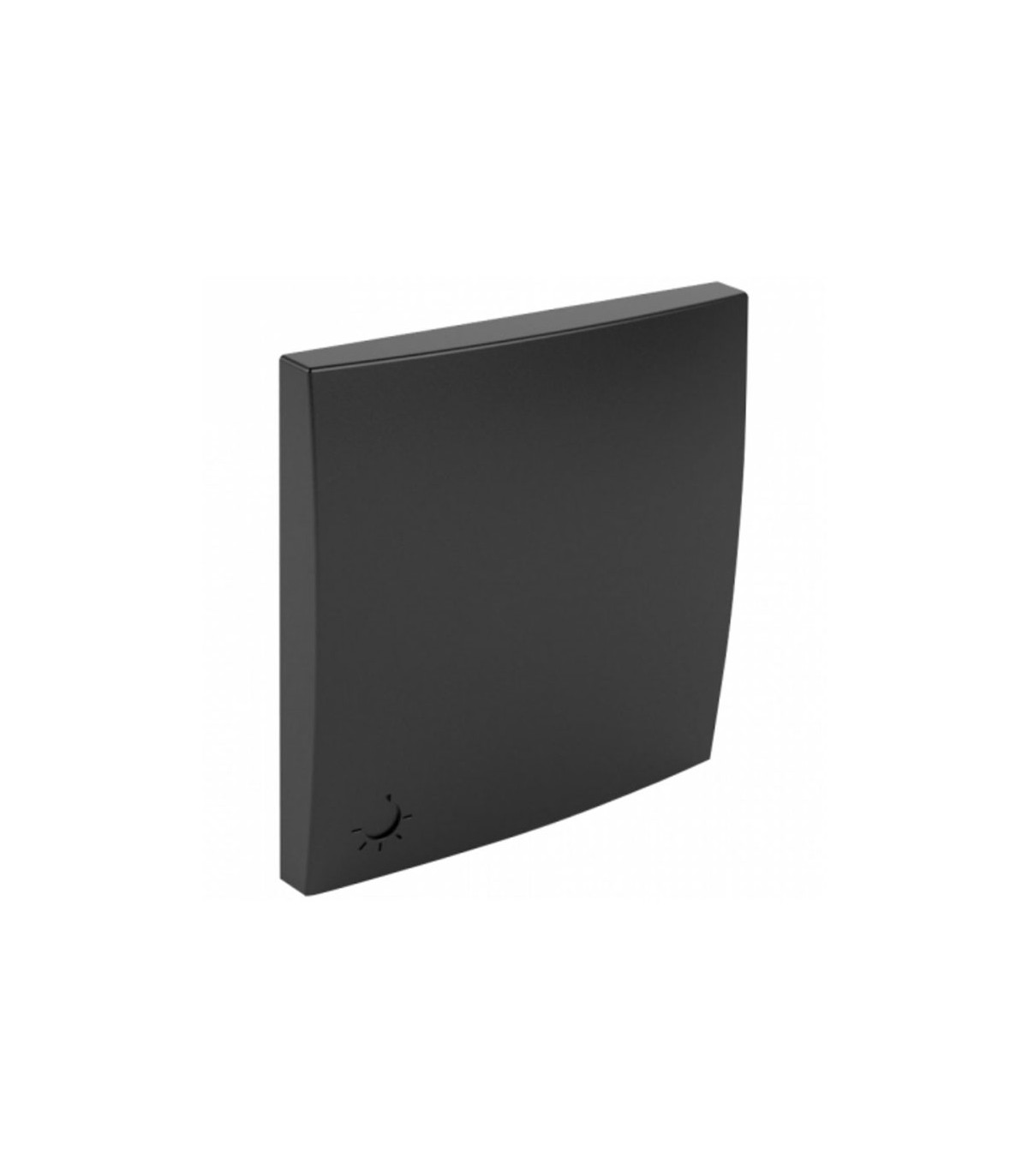 Tecla Pulsador Luz Negro Mate Logus 90