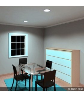 Downlight LED 20W 1.800Lm 120° IP20 Plata.