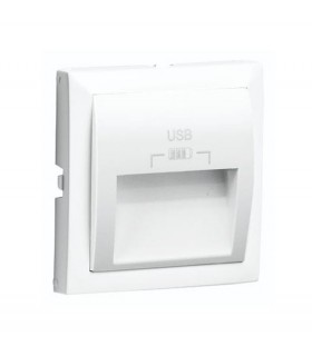 Tapa Cargador USB Blanco Logus 90
