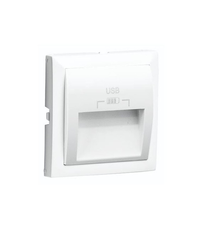 Tapa Cargador USB Blanco Logus 90