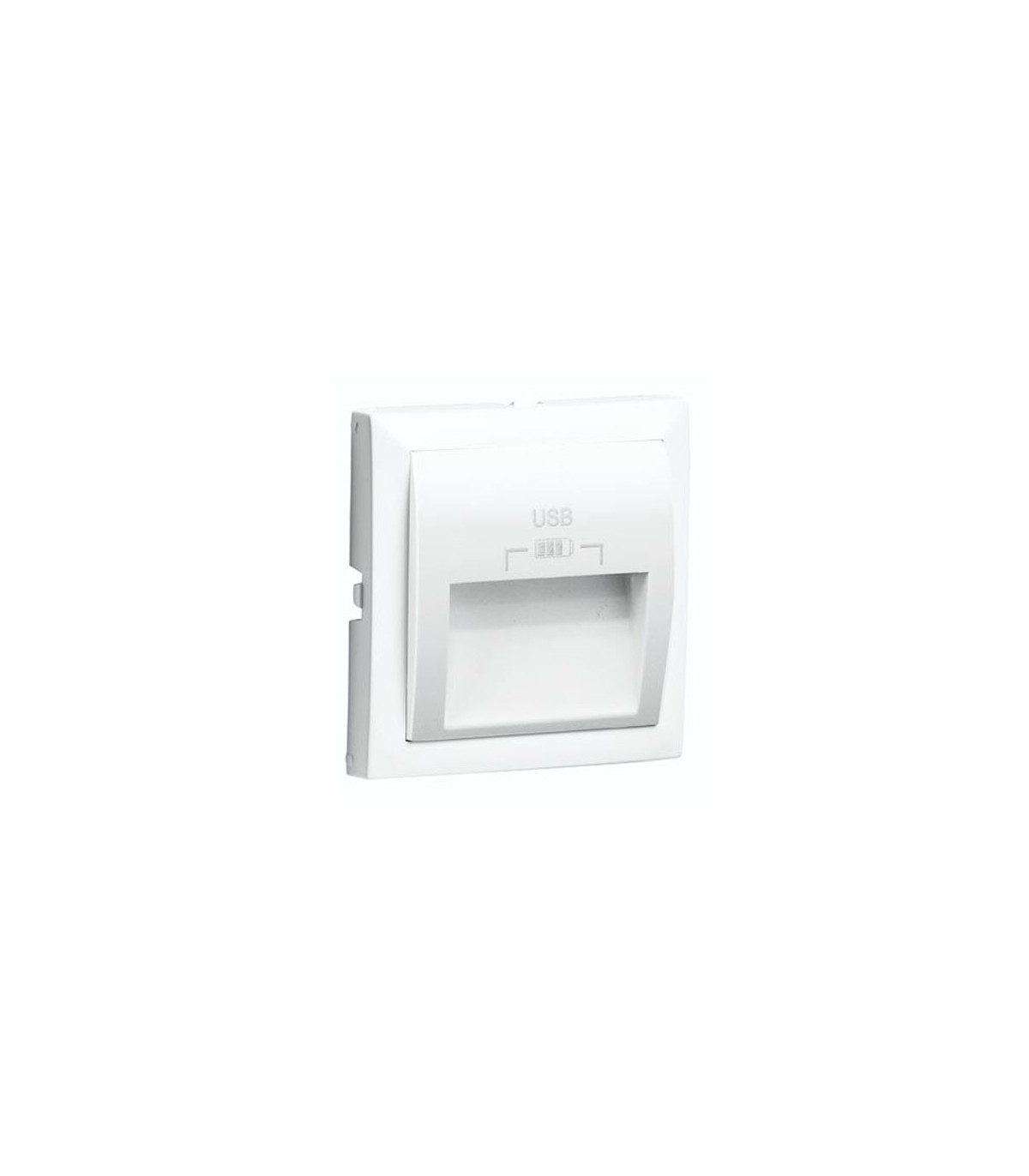 Tapa Cargador USB Blanco Logus 90