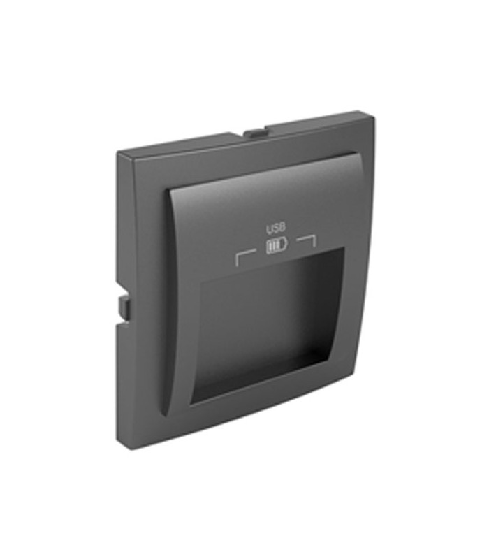 Tapa Cargador USB Gris Logus 90