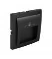 Tapa Cargador USB Negro Mate Logus 90