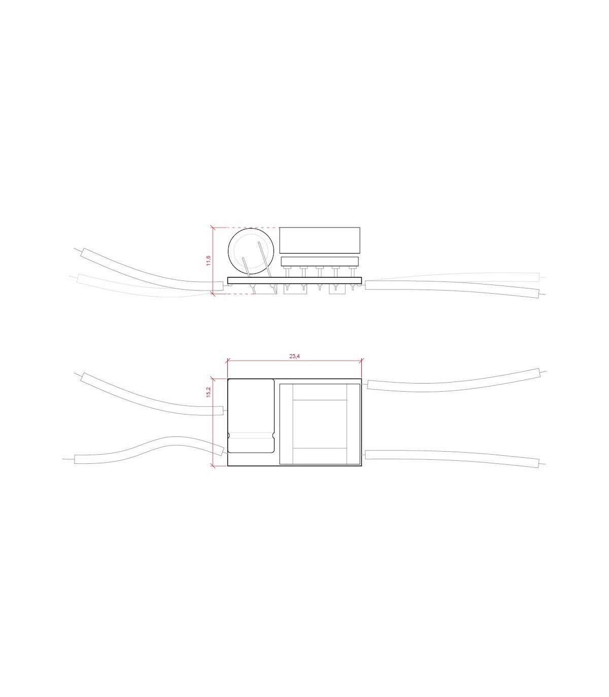 Driver LED para integrar 4-5W 12-16V 280-300mA
