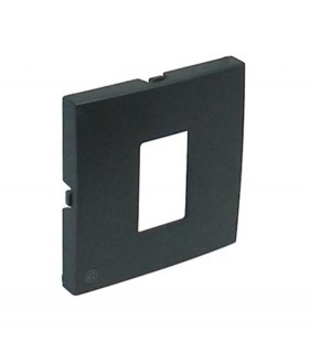 Tapa toma informática RJ45 Gris Logus 90