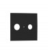 Tapa Toma TV-SAT Negro Mate Logus 90