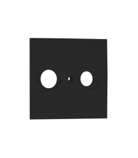 Tapa Toma TV-SAT Negro Mate Logus 90