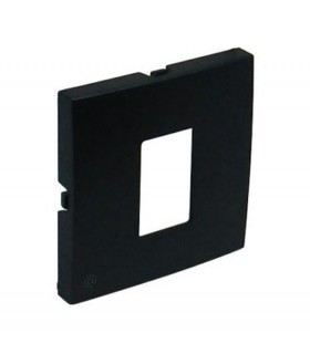 Tapa toma informática RJ45 Negro Mate Logus 90