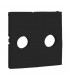 Tapa Toma TV-R Negro Mate Logus 90
