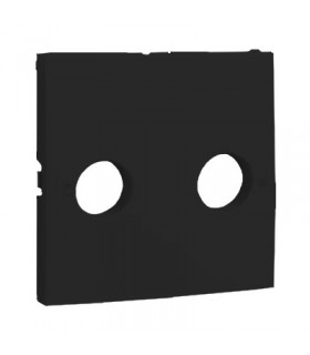 Tapa Toma TV-R Negro Mate Logus 90