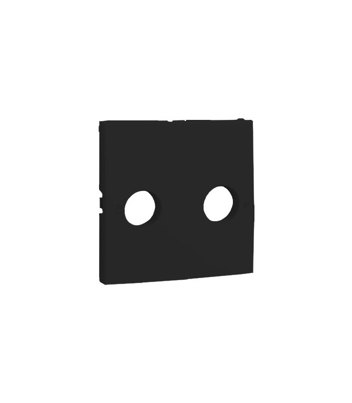Tapa Toma TV-R Negro Mate Logus 90